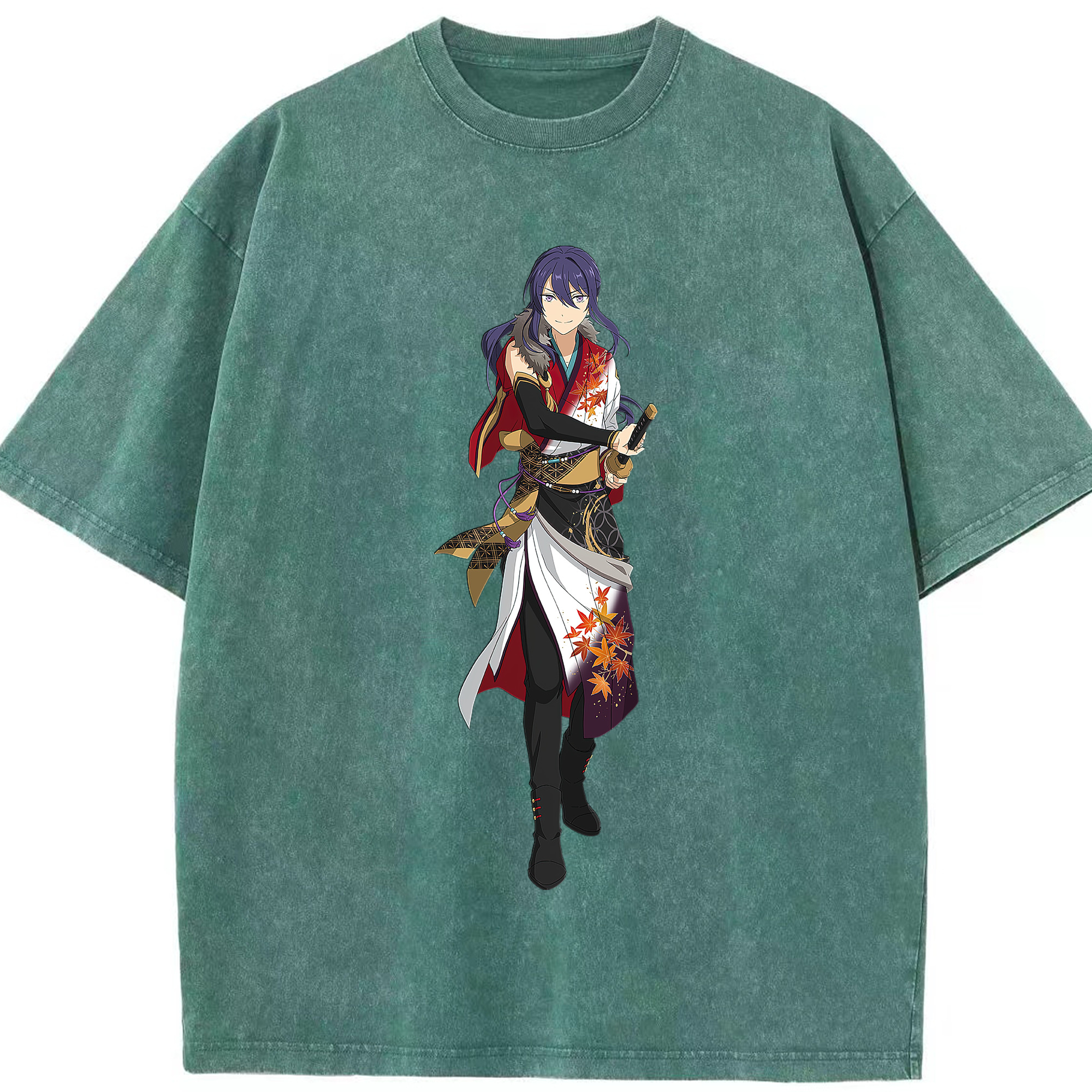（画像用） あんさんぶるスターズ! Ensemble Stars 綿100% ヴィンテージ風 半袖Tシャツ（フロントプリント）